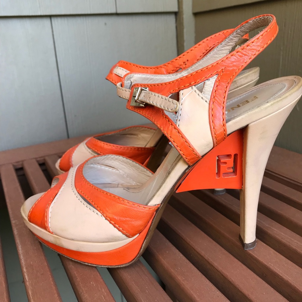 Fendi Platform Sandals Sz 36